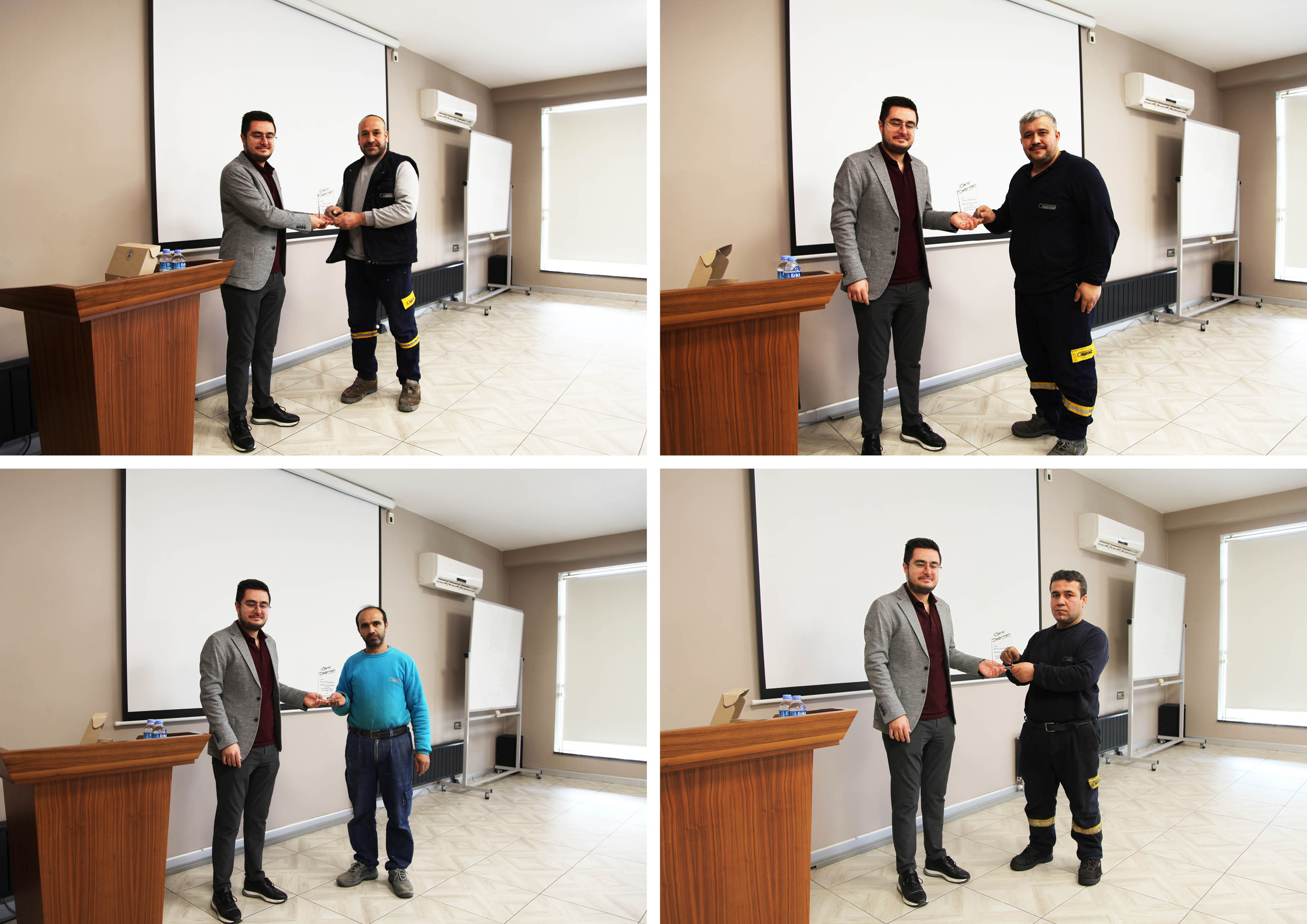 Genç Değirmen Çalışanlarına Kıdem Plaketi